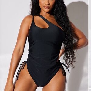 Brand new black one piece bathing suit size S